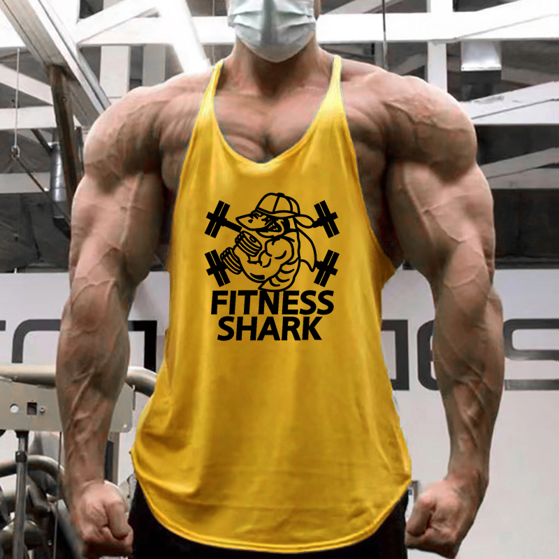 Sleeveless Undershirt - Мужская хлопковая майка для бега, фитнеса