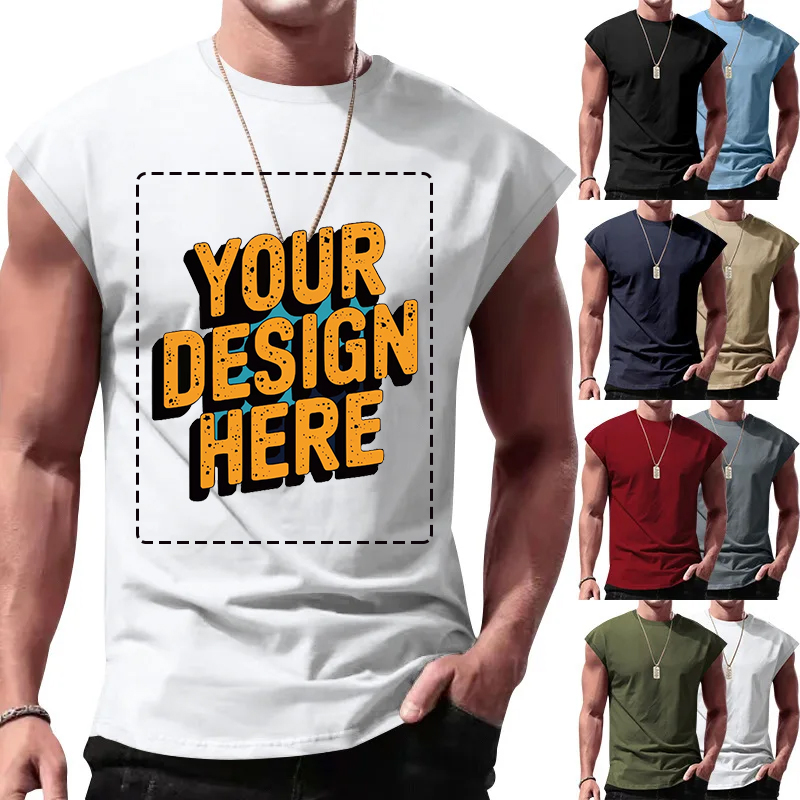 Sleeveless Undershirt - Мужская рубашка без рукавов для летнего
