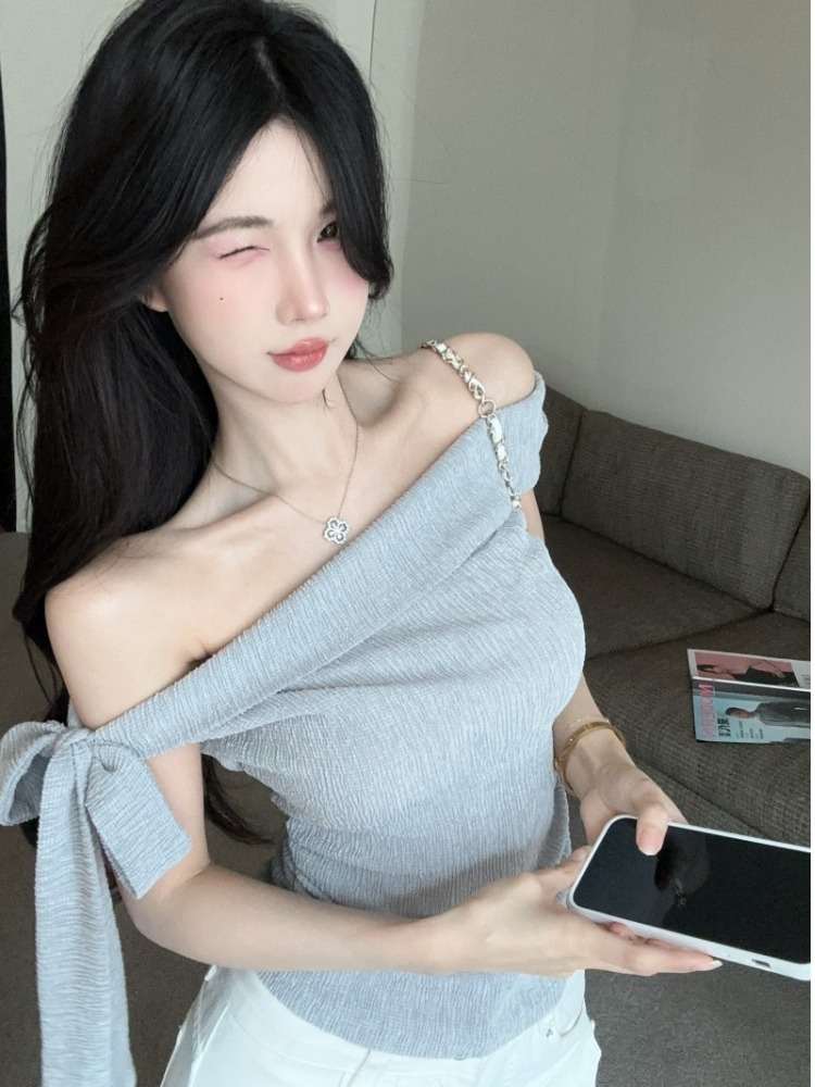 Женская футболка с одним откры – обзор и цена T Shirt Tight Fit
