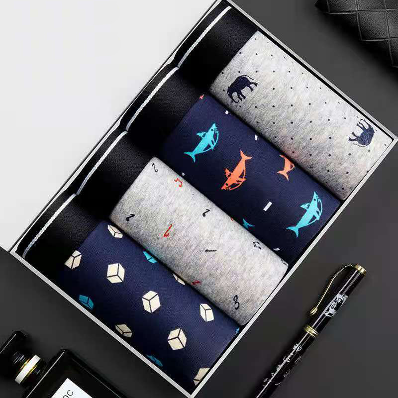 4 шт./лот, шорты-боксеры, мужс – обзор и цена Boxer Brief Pack Cotton