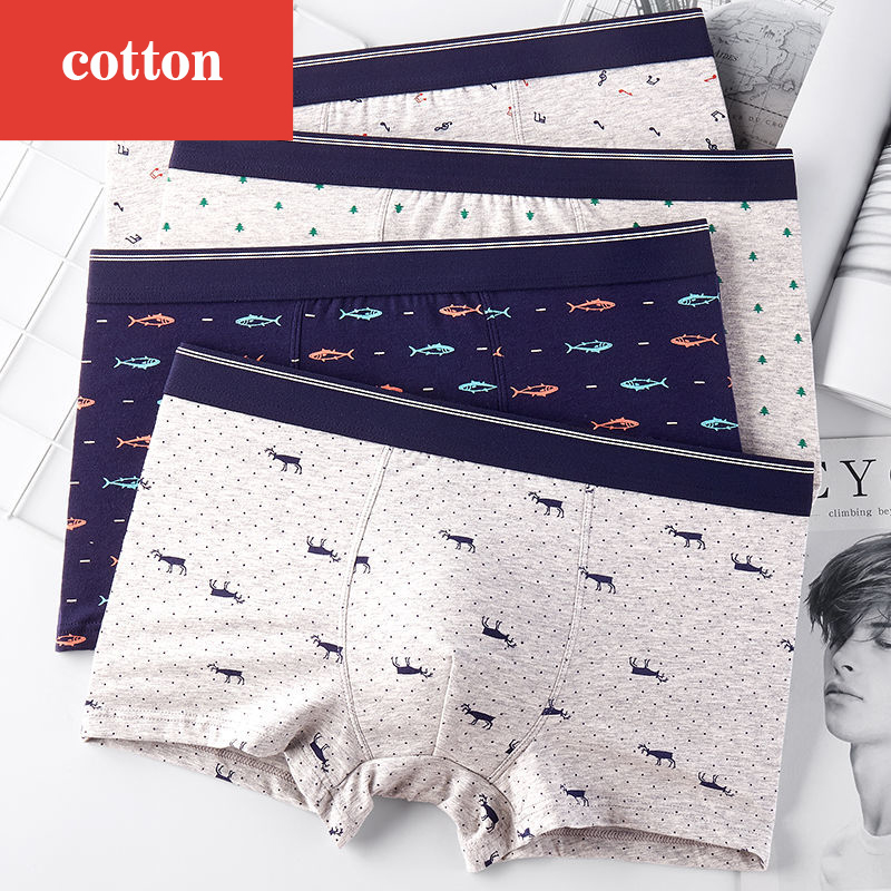 4 шт./лот, шорты-боксеры, мужс – обзор и цена Boxer Brief Pack Cotton